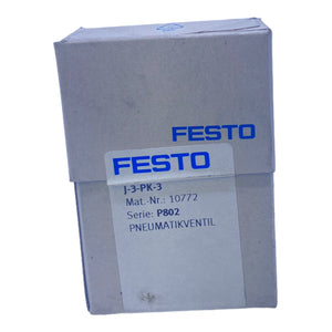 Festo J-3-PK-3 10772 pneumatic valve pneumatic valve 3/2 bistable 