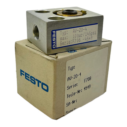 Festo AV-20-4 short stroke cylinder ø20mm stroke 4mm max. 10bar pneumatic cylinder 