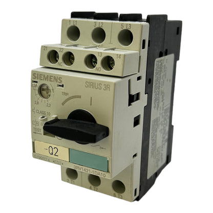 Siemens 3RV1421-1DA10 circuit breaker size S0 2.2…3.2A max. 600V 3-pole 