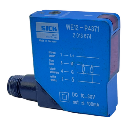 Sick WS12-D4371 through-beam photoelectric sensor 10...30V DC 100mA sensor 