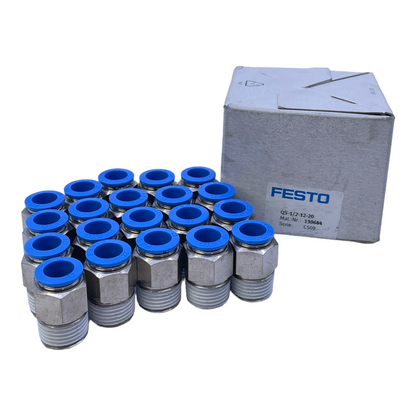 Festo QS-1/2-12-20 push-in fitting 130684 push-pull principle VE:20pcs 