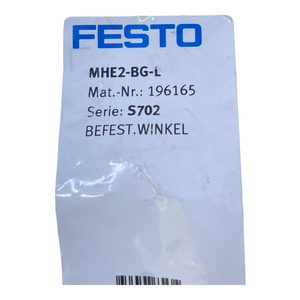 Festo MHE2-BG-L mounting bracket 196165 for industrial use MHE2-BG-L