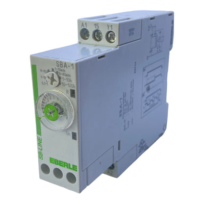 EBERLE SBA-1 time relay 24V DC 24…240V AC 50-60Hz 8A 250V 1 changeover contact 