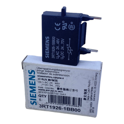 Siemens 3RT1926-1BB00 varistor overvoltage limiter 24...48V AC 24...70V DC 