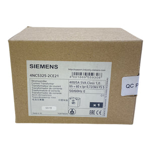 Siemens 4NC5325-2CE21 Current Transformer 400/5A 5VA Class 1.0 50/60Hz 