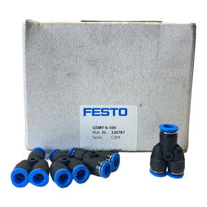 Festo QSMY-6-100 Y-connector 130787 -0.95…6bar push-pull principle PU:100pcs 