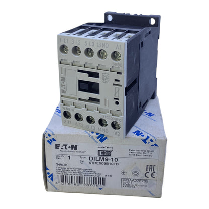 EATON DILM9-10 contactor 3 NO 4 kW 24V DC 9 A IP20 400V AC 3-pole 