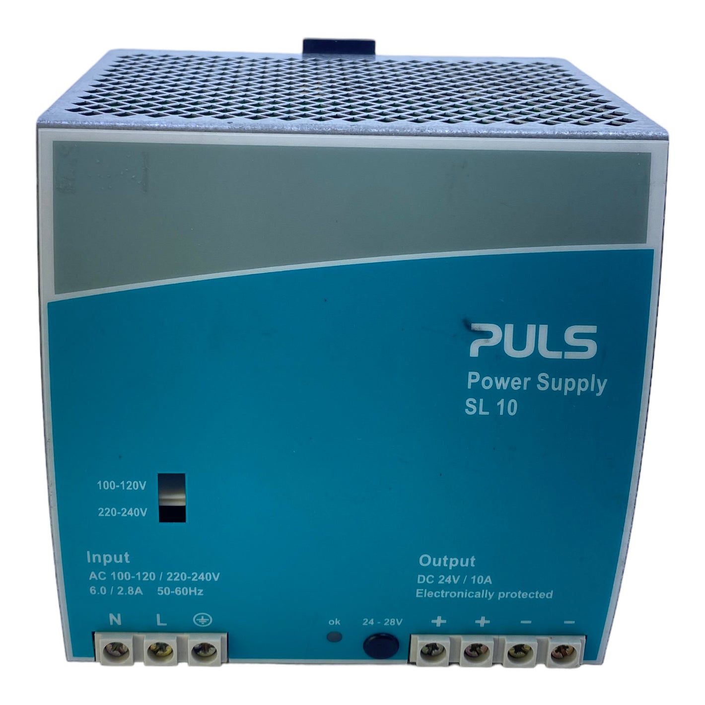 Puls SL10.100 DIN rail power supplies 240W 24-28V DC 30mVpp 24V DC 8.6A at 28V 