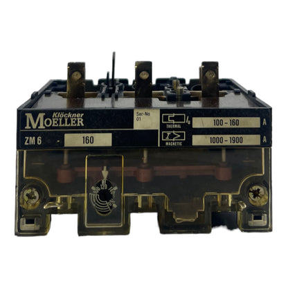 Klöckner Moeller ZM6-160 circuit breaker contactor accessories 