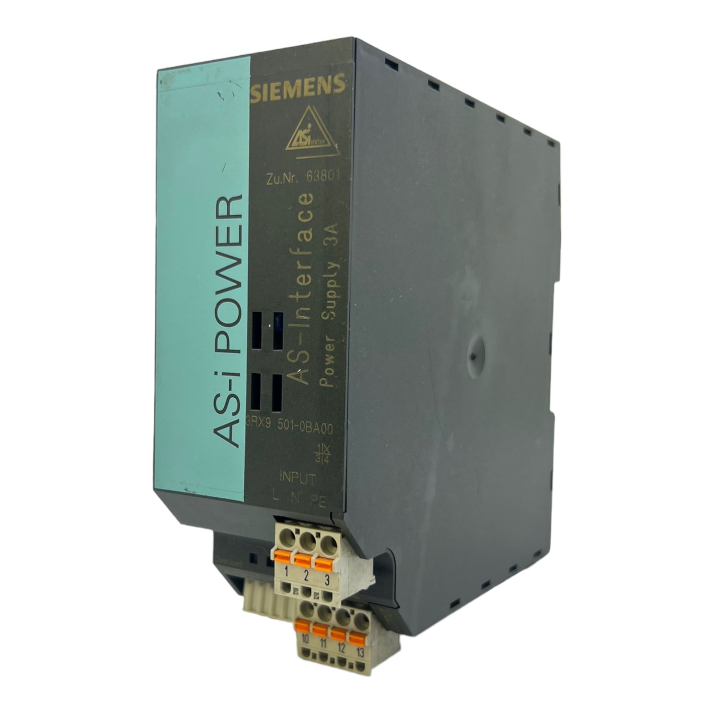 Siemens 3RX9501-0BA00 Power Supply In:120/230VAC 1.6/0.9A 50-60Hz Out:30VDC 3A 