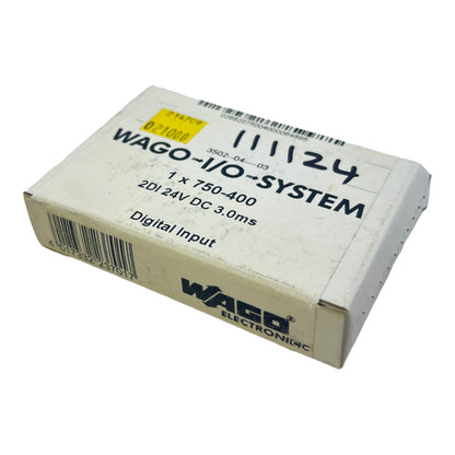 Wago 750-400 PLC digital input module 2DI 24V DC 3.0ms 