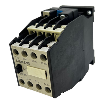 Siemens 3TF4022-0A Contactor 2S+20/2N0+2NC 20A 600V AC 2.4...5.5kW IEC947 Siemens 