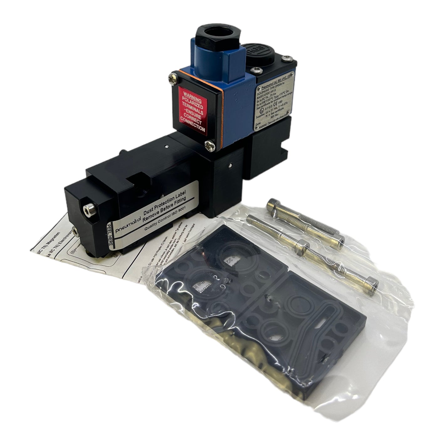 Pneumatrol EP000/ia solenoid valve BASO1ATEX1391X Ui:31V DC Ii:0.67A 