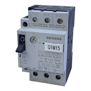 Siemens 3VU1300-1MJ00 circuit breaker 2.4-4A 50/60Hz 