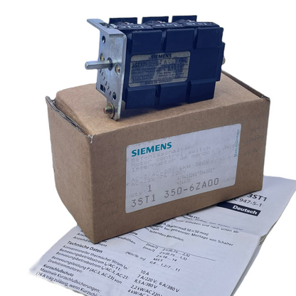 Siemens 3ST1350-6ZA00 motor switch 10A 4kW 7A/220V 6A/380V AC