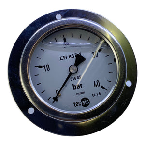 TECSIS P2033B079007 Pressure gauge 0-40 bar 63mm G1/4B pressure gauge 