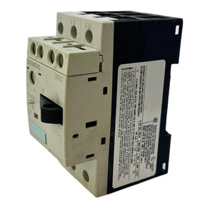 Siemens 3RV1011-1FA15 circuit breaker 3.5...5A 50/60Hz CAT.A/ AC-3 400...690V 