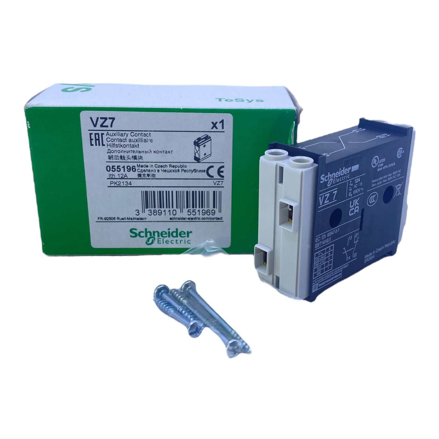 Schneider Electric VZ7 auxiliary contact 055196 