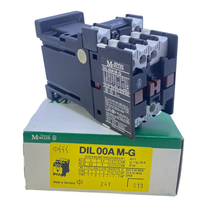 Klöckner Moeller DIL00AM-G contactor 3-pole 600V AC 8000V 20A 