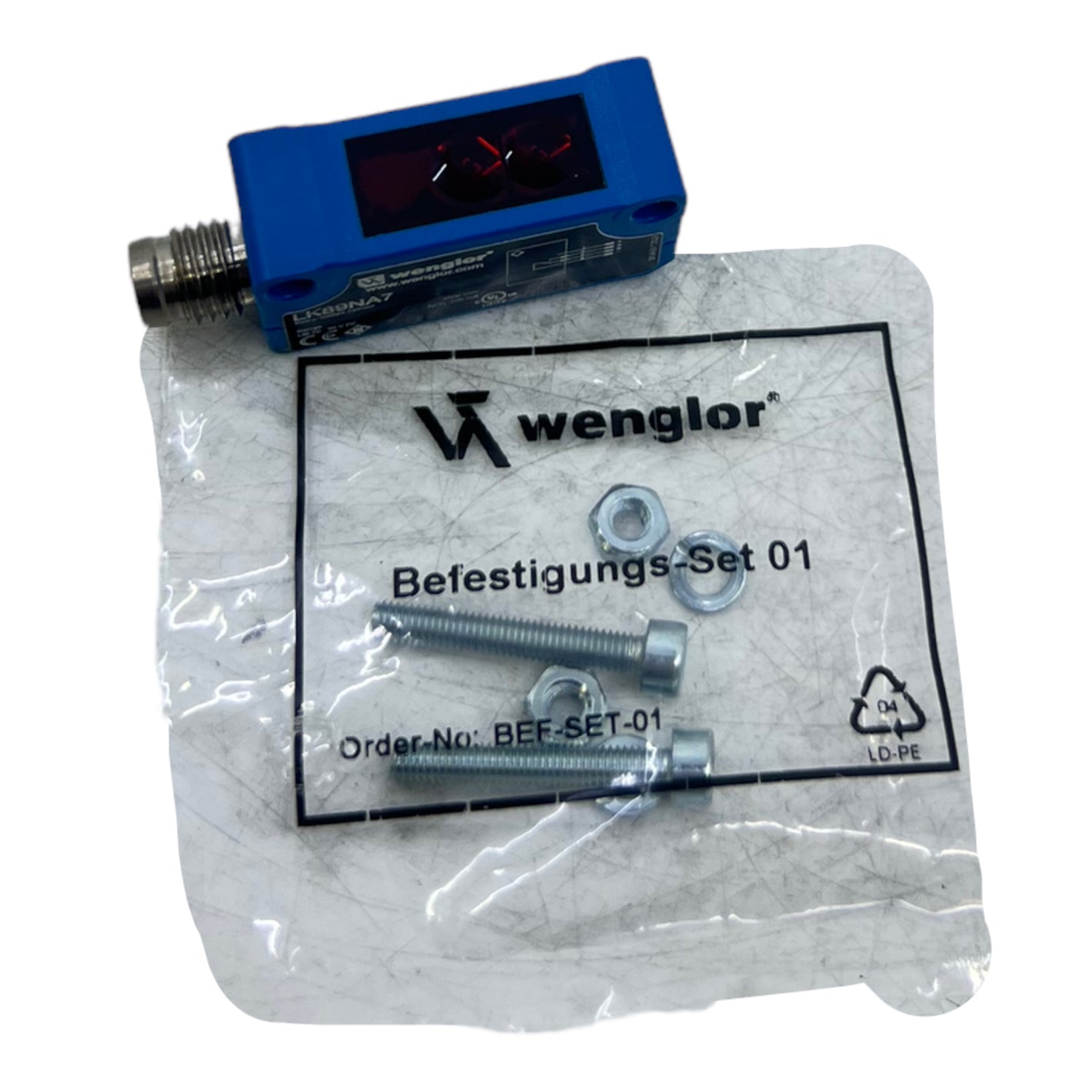 Wenglor LK89NA7 SLR sensor IP67 10...30V DC max.30mA 4-pin 