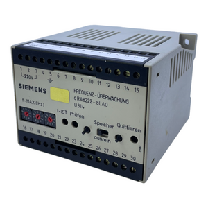 Siemens 6RA8222-8LA0 frequency monitoring 24V 220V