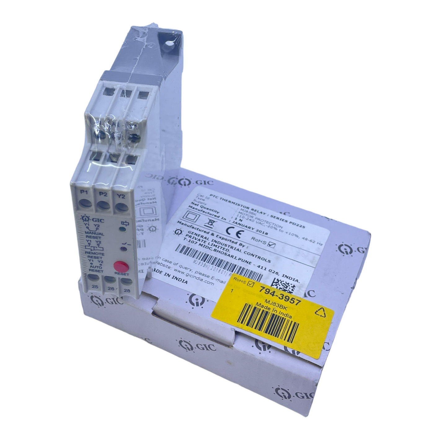 GIC MJ83BK temperature controller for industrial use 110-240V AC 48-62Hz
