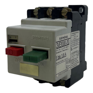 Siemens 3VE1000-2G safety switch 300V AC 1-1.6A 16A switch 