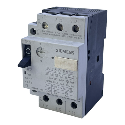 Siemens 3VU1300-1ML00 circuit breaker 50/60Hz 120A