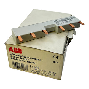 ABB PS3-2-1 busbar 3-phase PU: 10 pieces 63A / 690V / 6-pole 