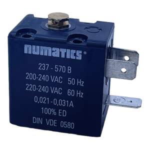 Numatics 237-570B Magnetspule 200-240V AC 50Hz 0,021-0,031A 220-240V AC 60Hz