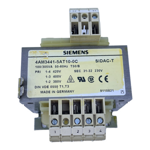 Siemens 4AM3441-5AT10-0C Transformer for industrial use 4AM3441-5AT100C 