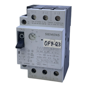 Siemens 3VU1300-1MF00 circuit breaker 0.6-1A 50/60Hz protection switch
