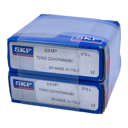 SKF 71903 Schrägkugellager CD/HCPA9ADBC VE: 2stk/pcs Präzisionskugellager