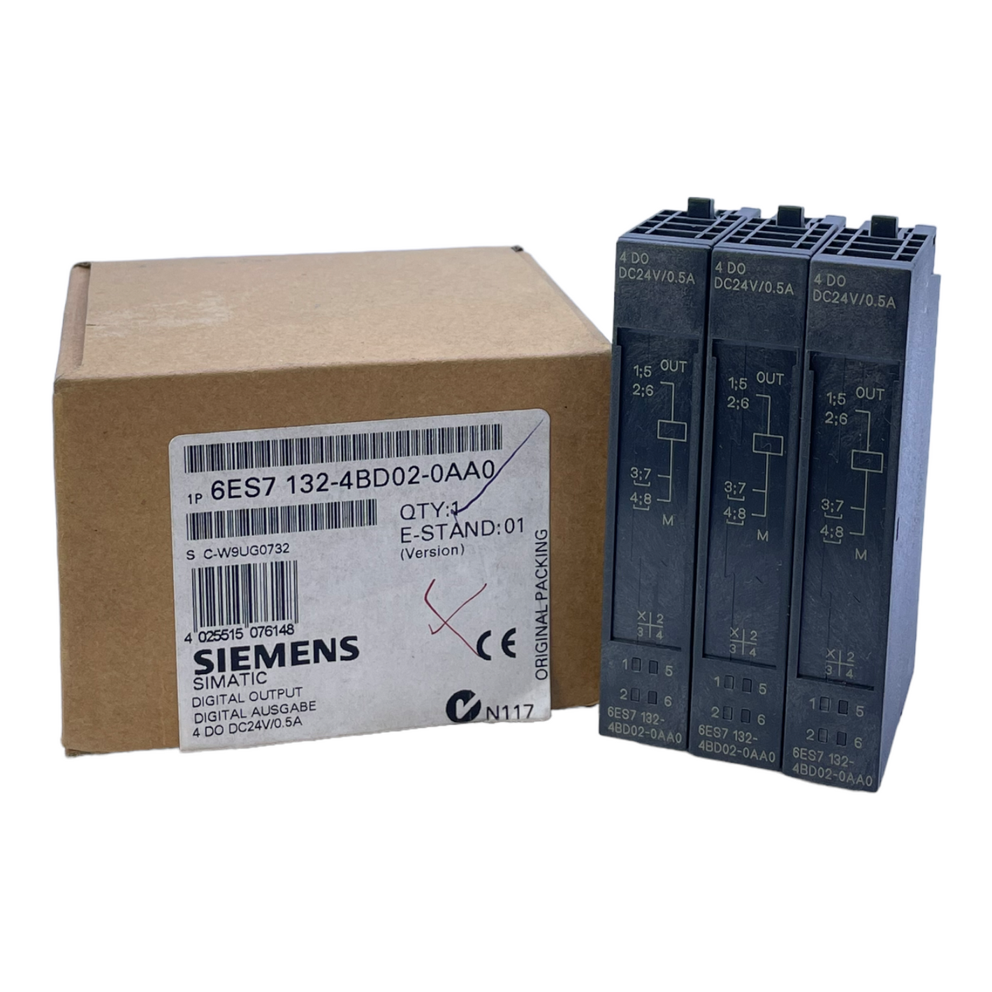 Siemens 6ES7132-4BD02-0AA0 Module Digital 24V DC 0.5A Module Digital PU:3pcs