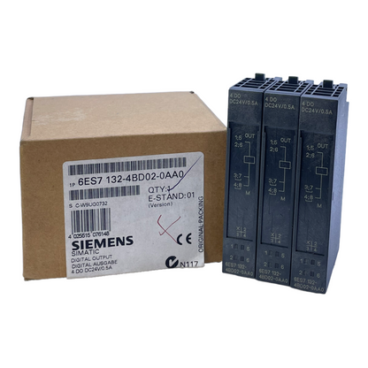 Siemens 6ES7132-4BD02-0AA0 Module Digital 24V DC 0.5A Module Digital PU:3pcs