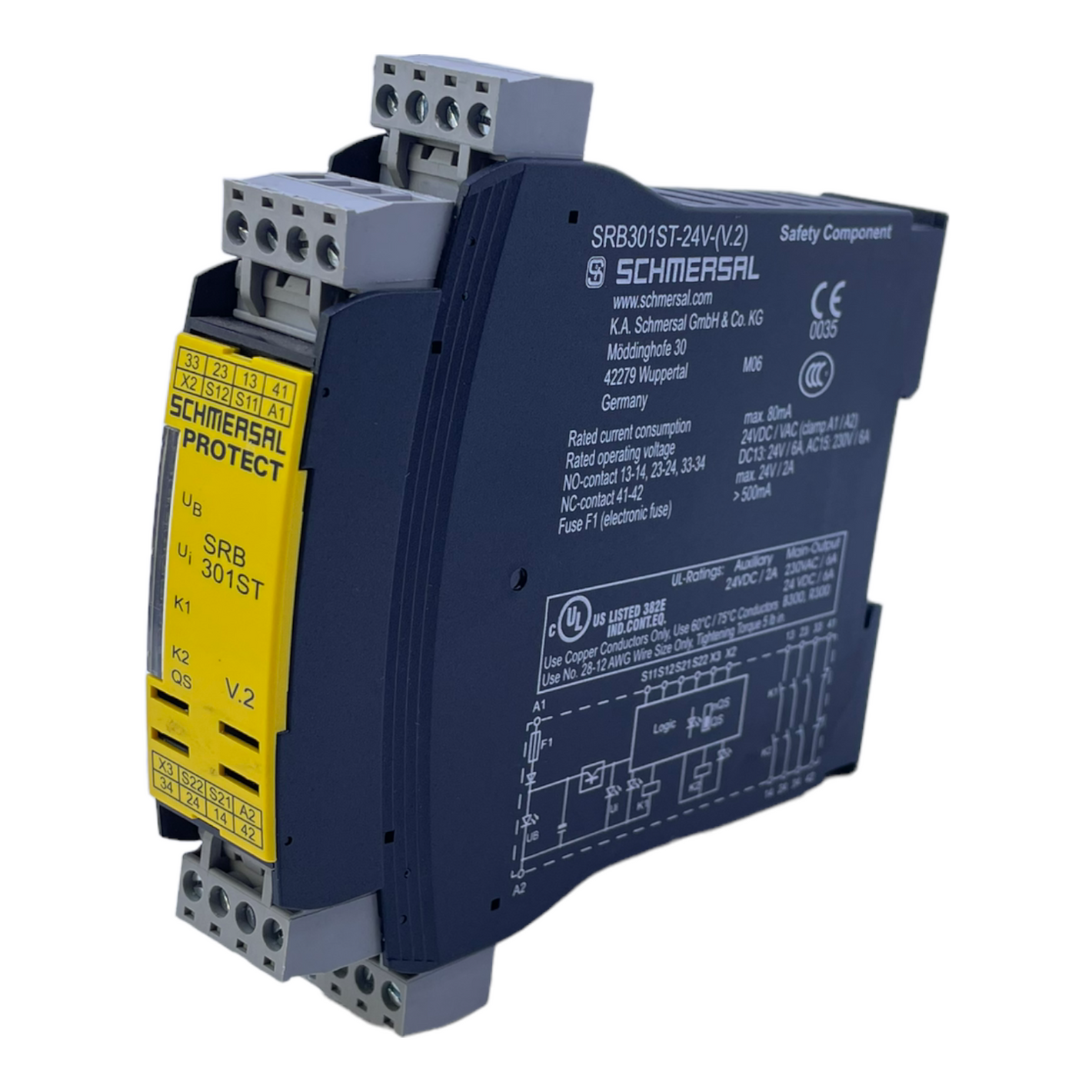 Schmersal SRB301ST-24V safety relay 24V AC/DC 80mA safety relay