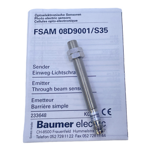 Baumer FSAM 08D9001/S35 Einweg Lichtschranke für industriellen Einsatz
