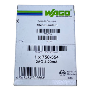 Wago 750-554 Analoges Ausgangsmodul für SPS Wago 750-554 Analoges  Ausgangsmodul