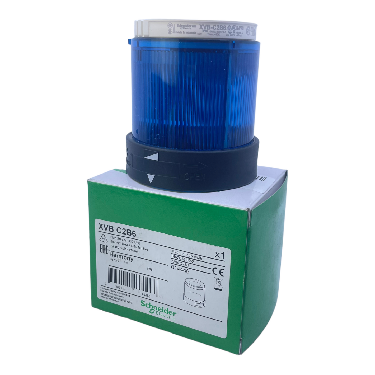Schneider Electric XVBC2B6 Blue light element for industrial use 24V