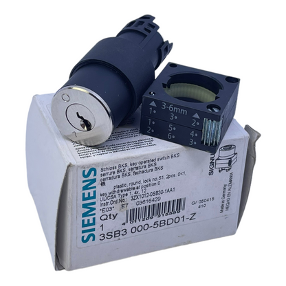 Siemens 3SB3000-5BD01-Z lock drive 3-6mm 