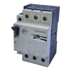 Siemens 3VU1300-1MH00 circuit breaker 50/60Hz 6kV 29A 1.6-2.4A 