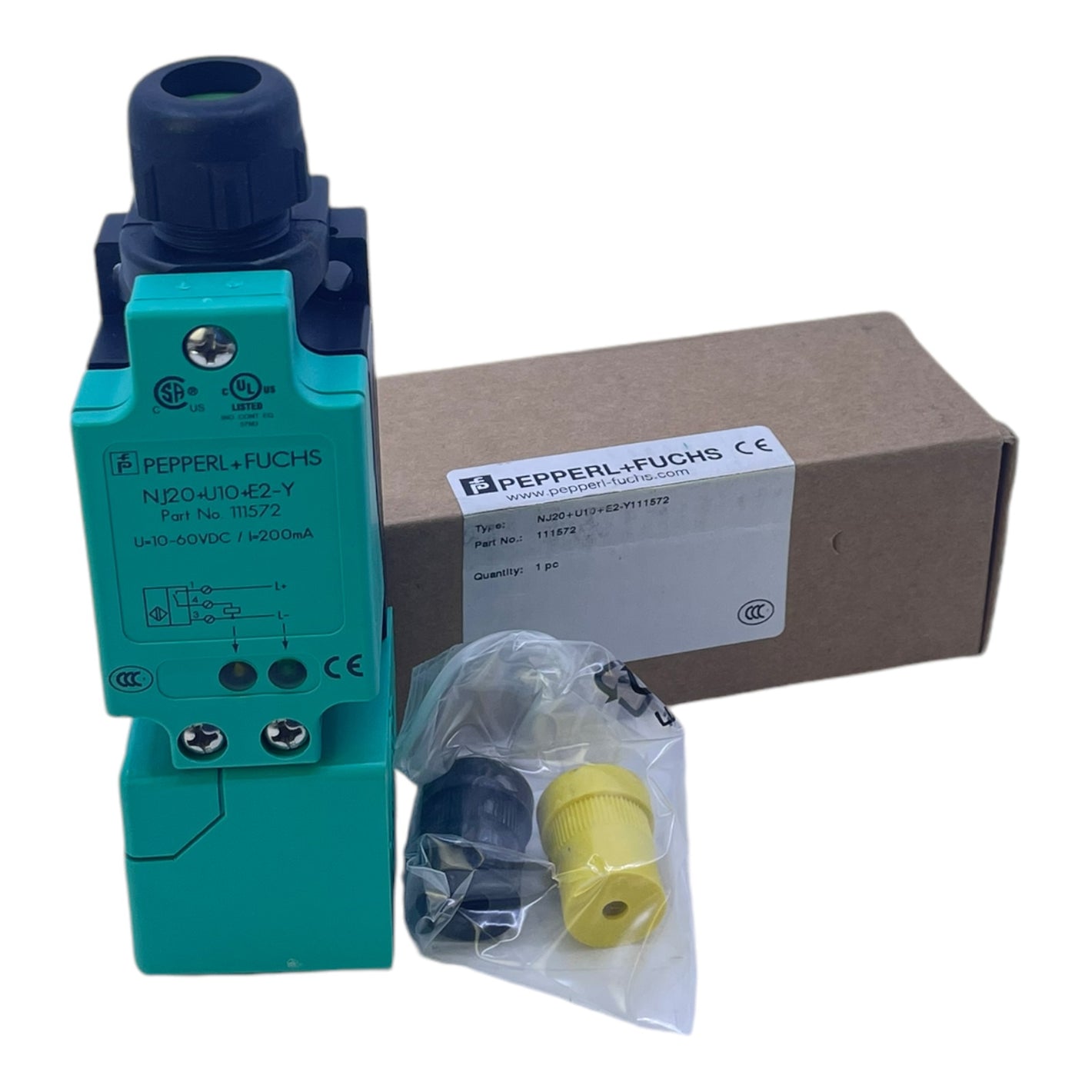 Pepperl+Fuchs NJ20-U10+E2-Y Induktiver Sensor für industriellen Einsatz 111572 P