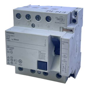 Siemens 5SM3346-6 FI-Schalter 63A 30mA Schalter für industrielle Einsatzzwecke