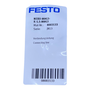 Festo NEBU-M8G3-K-1.5-M8G3 connecting cable for industrial use 8003133 