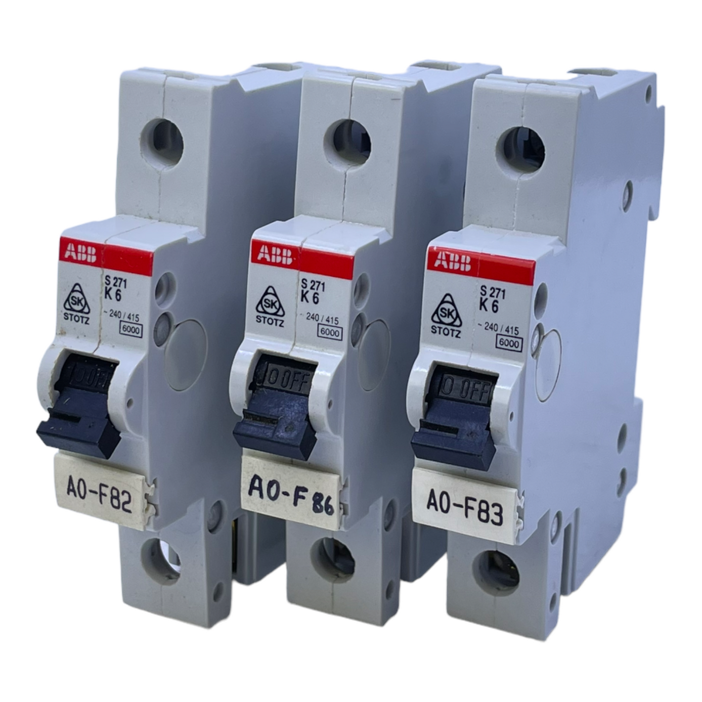 ABB S271 K6 power contactor max.240V AC VE:3pcs. Contactor 