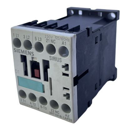 Siemens 3RT1016-1AP02 power contactor 230V 50/60Hz for industrial use