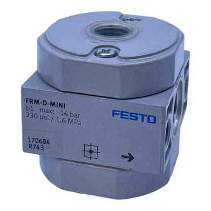 Festo FRM-D-MINI branching module 170684 0 to 16 bar -10 to 60°C branching module 