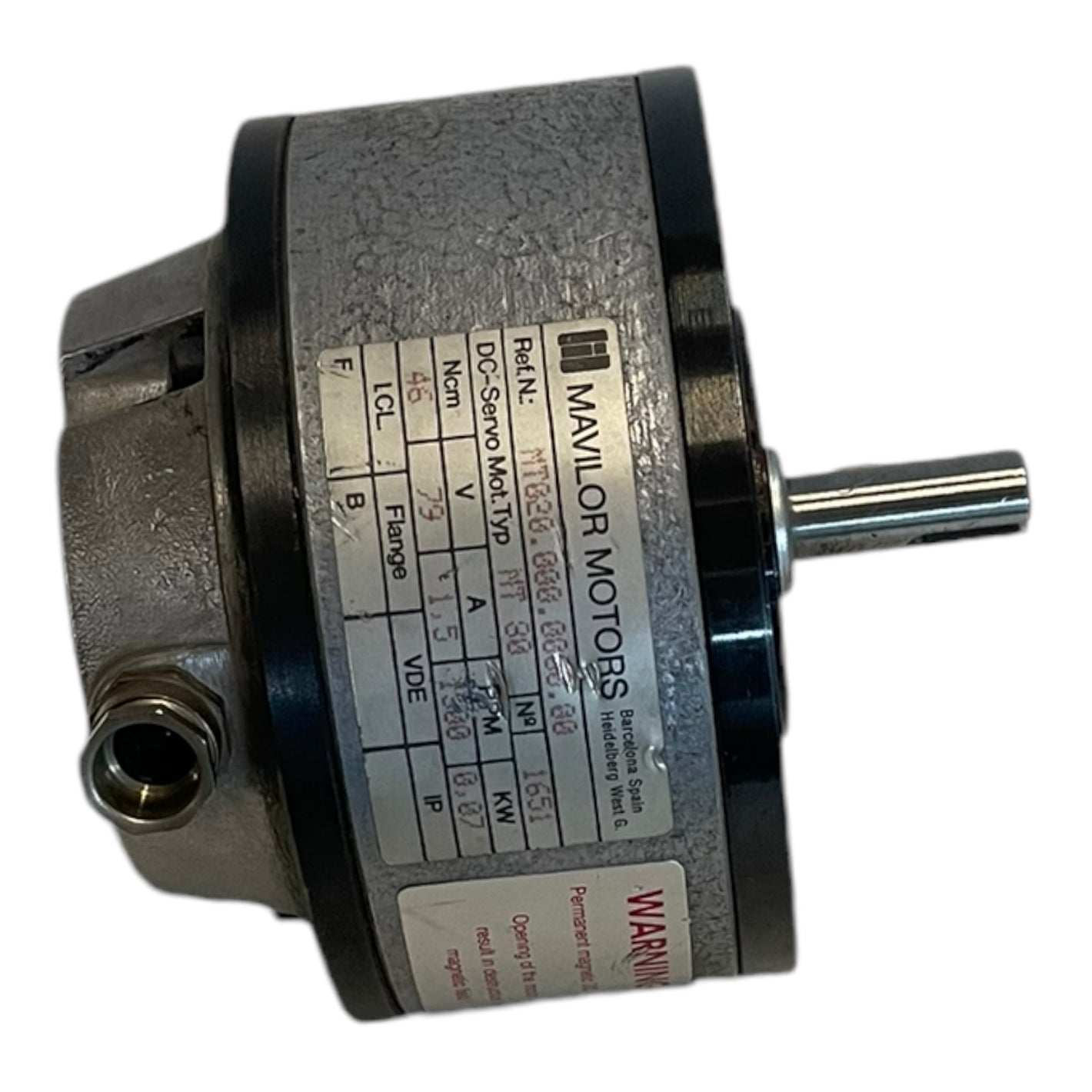 Mavilor MT60 Servomotor Ø 10 mm für industriellen Einsatz Servomotor