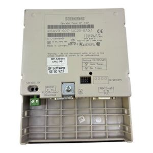 Siemens 6AV3607-1JC20-0AX1 Bedienpanel für industriellen Einsatz Bedienpanel