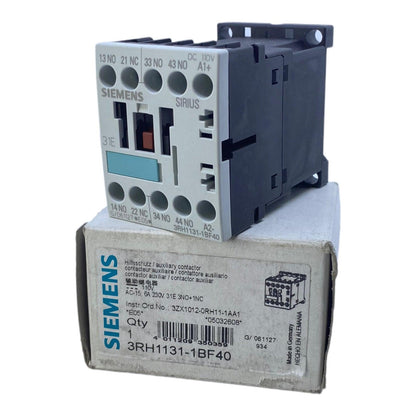 Siemens 3RH1131-1BF40 auxiliary contactor 110 V DC 